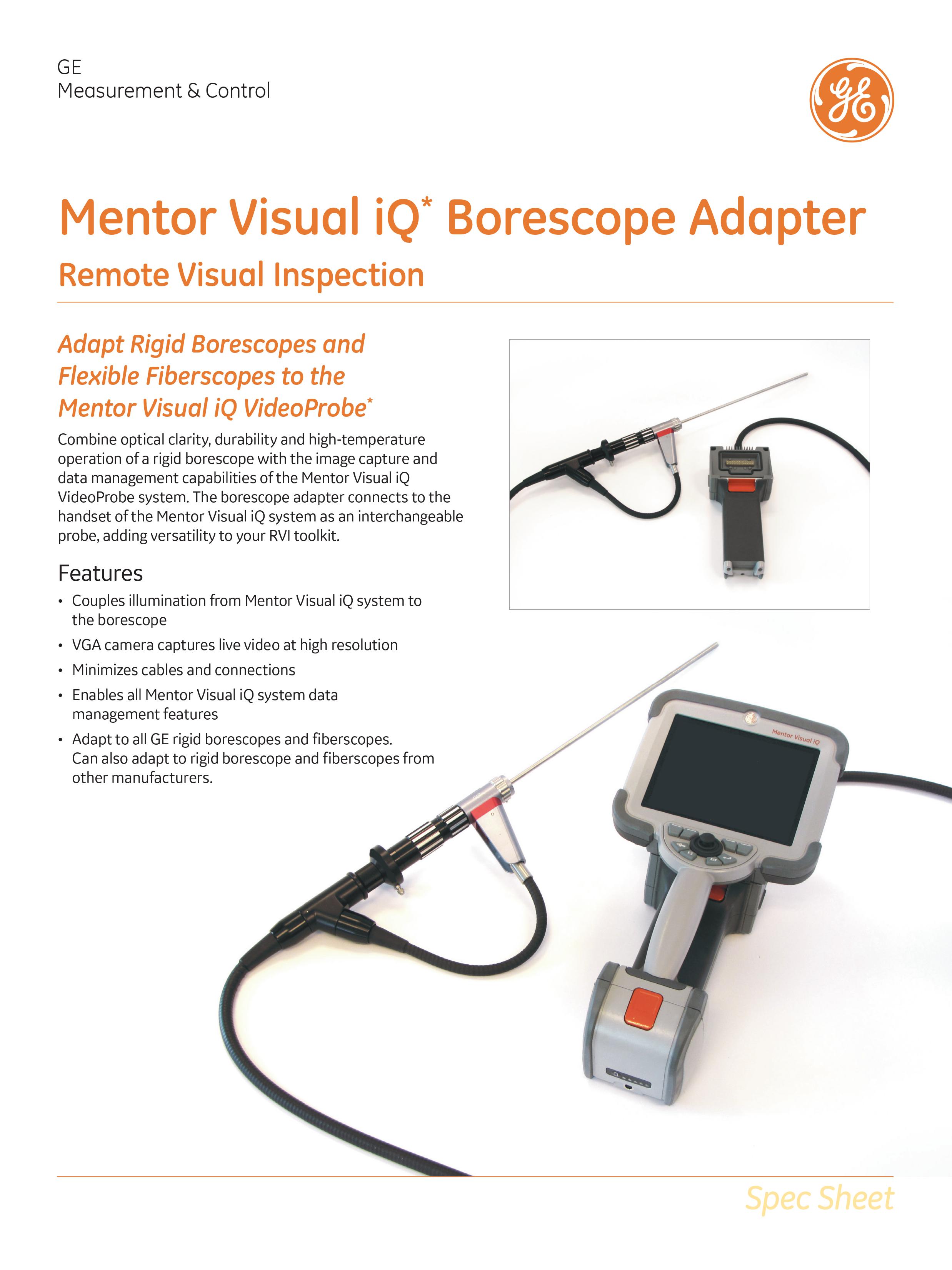 Borescope Adapter for Mentor Visual iQ